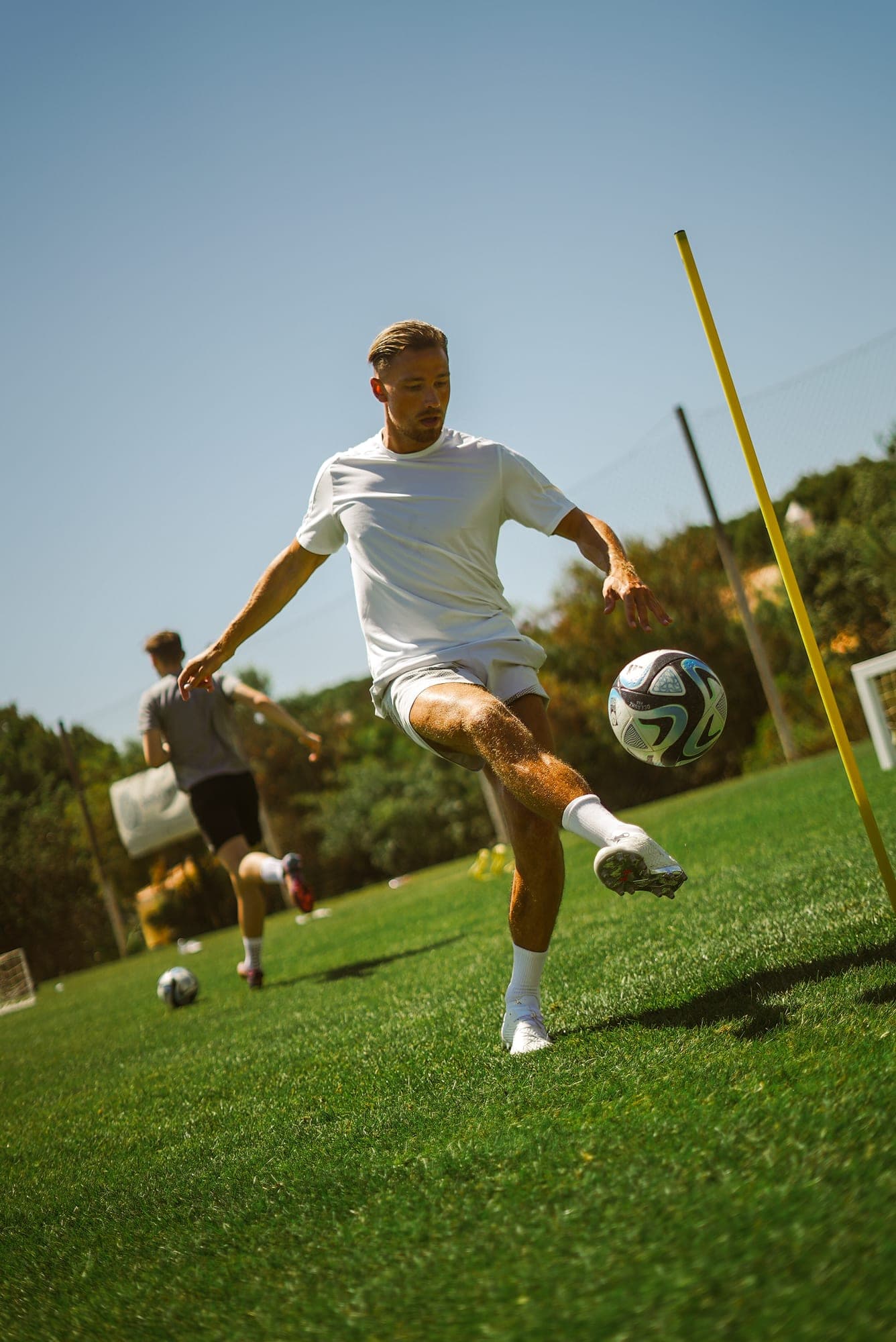 Footballer performance training at Apex Football Performance