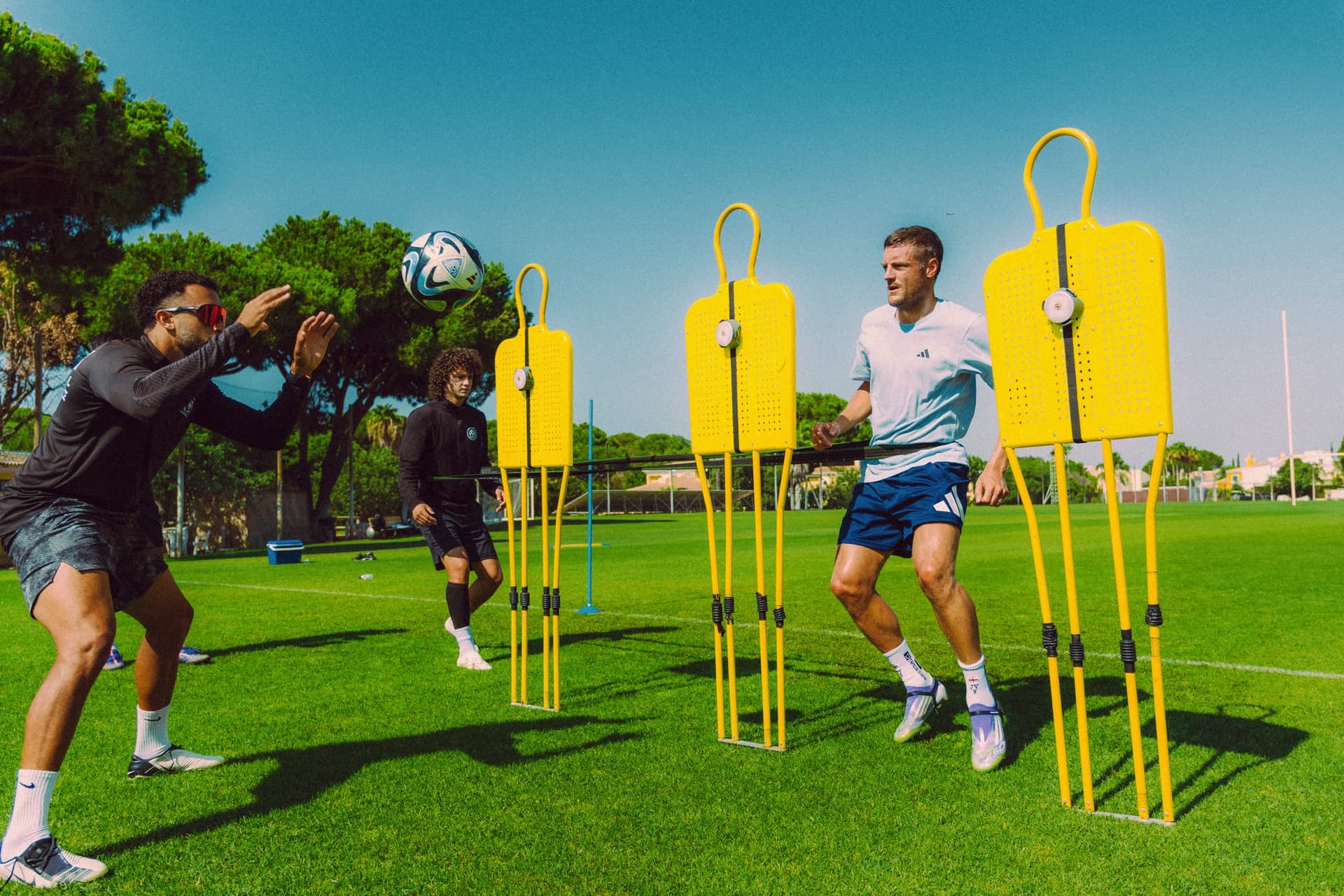 Apex Football Performance training session — wide-angle landscape view
