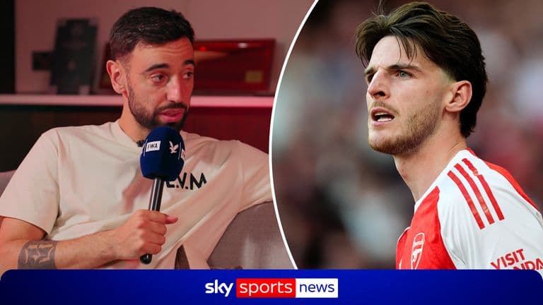 Bruno Fernandes: Manchester United captain says he wanted Arsenal's Declan Rice to join him at Old Trafford before transfer from West Ham