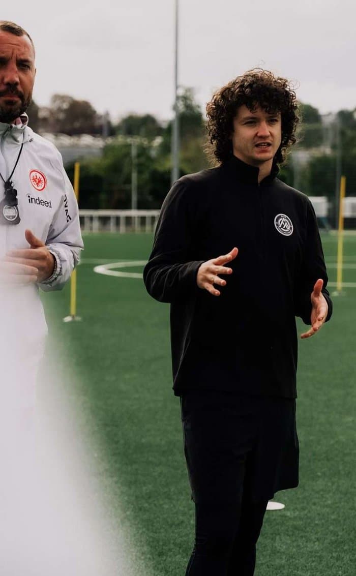 High-intensity training session at Eintracht Frankfurt academy